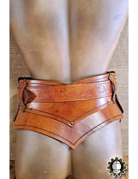 Corsetto medievale in pelle con...