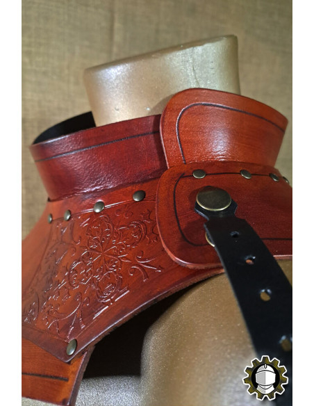 Gorjal medieval in pelle modello...