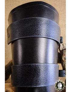 Grebe medievali in pelle modello Ragnall, colore nero 2