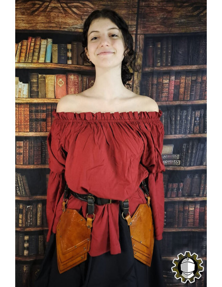 Scarcelle medievali in pelle modello...