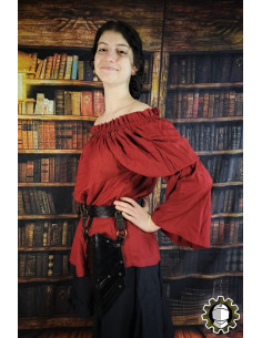 Fodere medievali in pelle modello Senua, colore nero 2