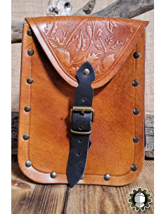 Borsa medievale in pelle modello Jerome, colore marrone