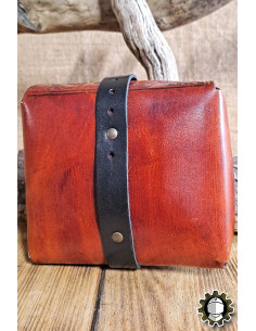 Borsa medievale in cuoio modello Valeron, colore marrone 2