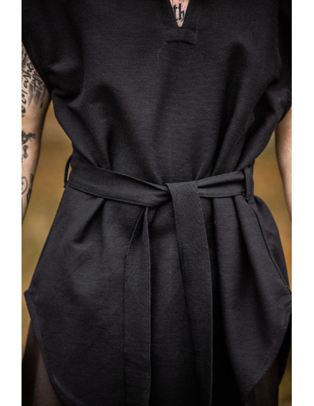 Tunica medieval nera da arciere...