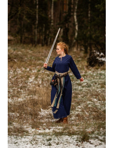 Abito Vikinga donna Helga in blu 2