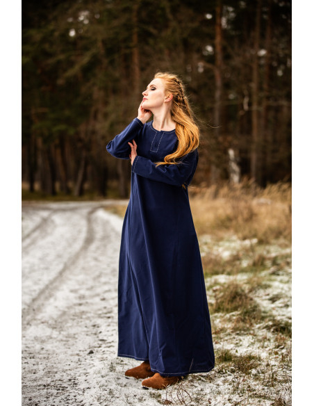 Abito Vikinga donna Helga in blu