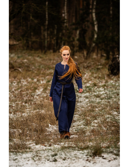 Abito Vikinga donna Helga in blu