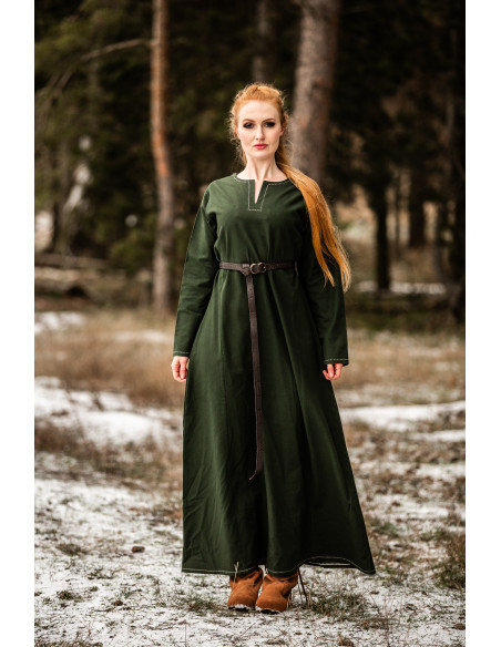 Vestito Vikinga donna Helga in verde