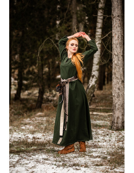 Vestito Vikinga donna Helga in verde