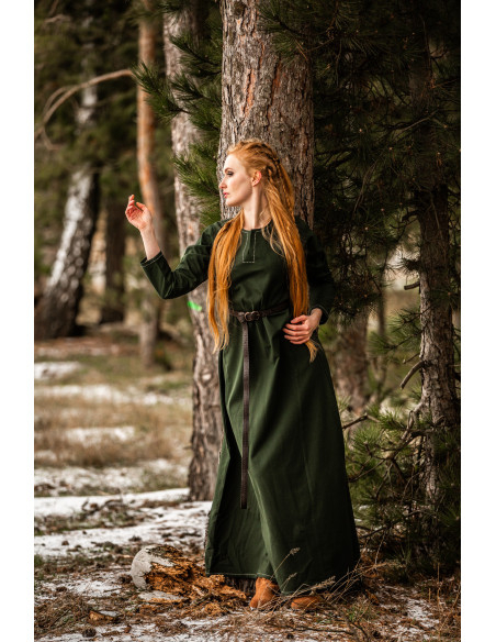 Vestito Vikinga donna Helga in verde