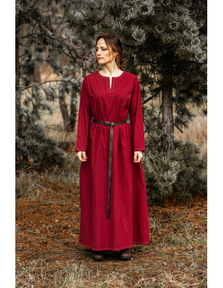 Vestito Vikinga donna Helga in rosso