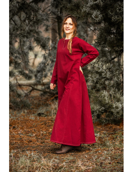 Vestito Vikinga donna Helga in rosso
