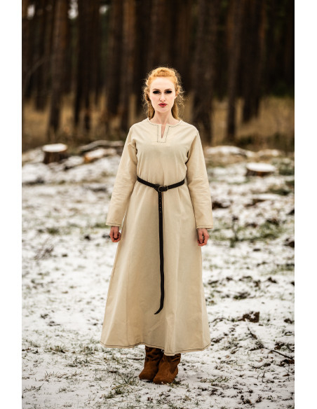 Vestito Vikinga donna Helga in Beige...