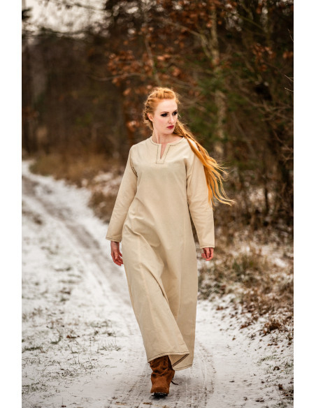 Vestito Vikinga donna Helga in Beige...
