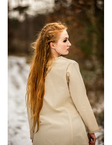 Vestito Vikinga donna Helga in Beige...