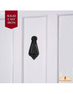 Maniglia per porta medievale con anello in ferro battuto... 2