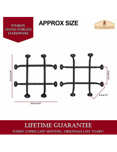 Griglia bar clandestina per porte (27x29 cm.) 2