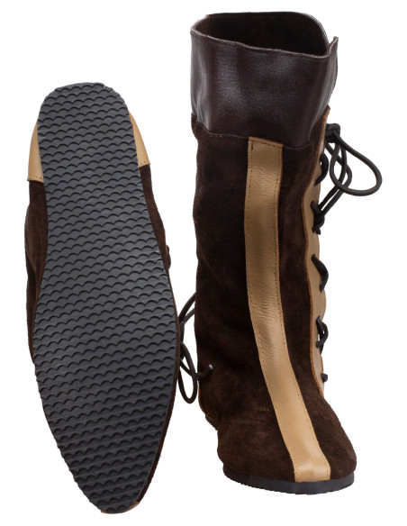 Stivali medievali in pelle modello...