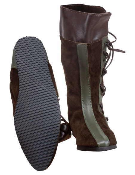 Stivali medievali in pelle modello...