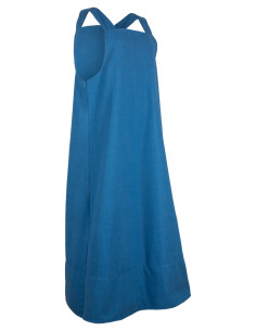 Vestito stile grembiule modello Lientje, colore azzurro... 2
