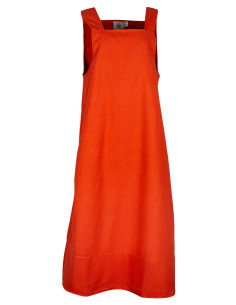 Vestito stile grembiule modello Lientje, colore arancione