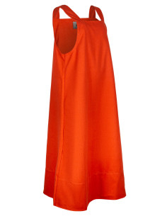 Vestito stile grembiule modello Lientje, colore arancione 2