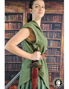 Tahalì medieval per pugnali in cuoio marrone modello Jerome 2