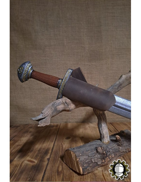 Tahalì spada mano destra pelle marrone