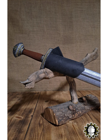 Tahalí spada mano sinistra cuoio nero