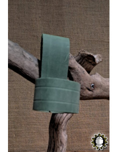 Tahalí in pelle per pugnali, colore verde