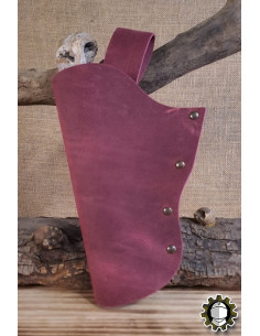 Astuccio in pelle mano sinistra, colore rosso