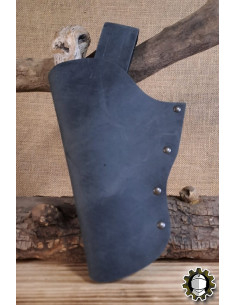 Cartuccera in pelle mano sinistra, colore nero