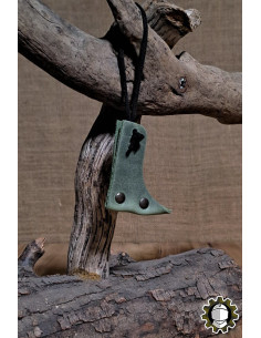 Fodero in cuoio per spade, colore verde