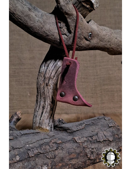 Tahalí in pelle per spade, colore rosso