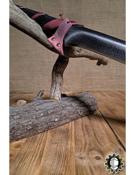 Tahalí in pelle per spade, colore rosso