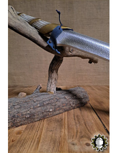 Tahalí in pelle per spade, colore blu 2