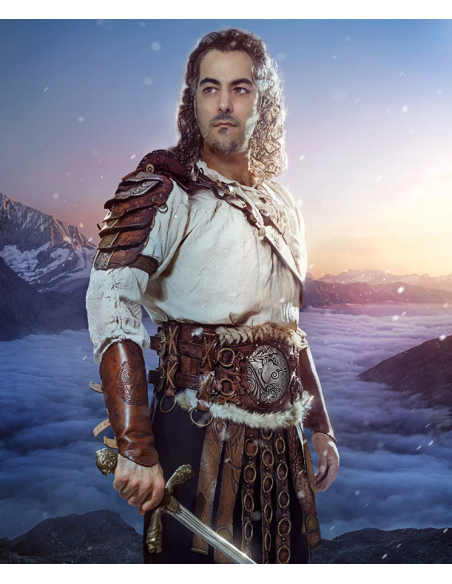 Spalliera Thor Barbaro in marrone (1...