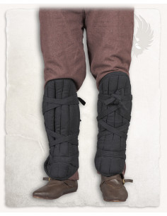 Grebas medievales acolchadas modello Farald, colore nero 2