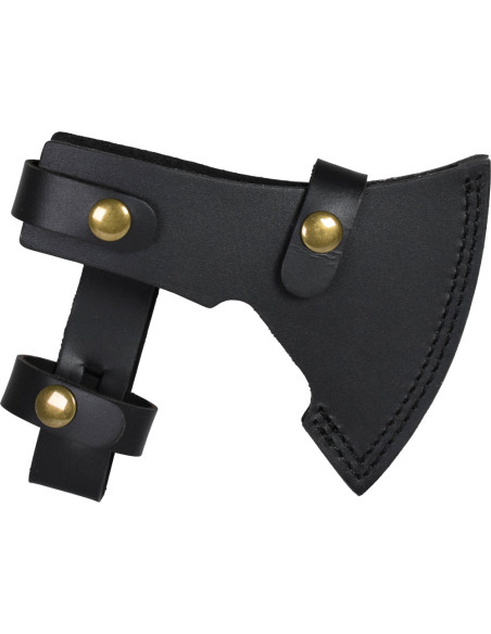 Ascia pesante in acciaio con fodero...