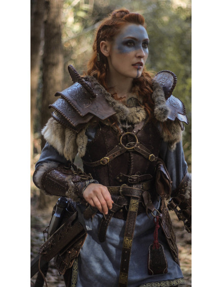 Spalliera celtica in cuoio, modello...