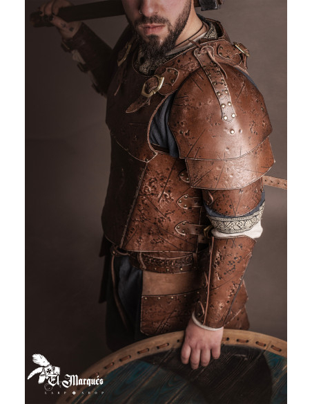 Spalliera medievale in pelle modello...