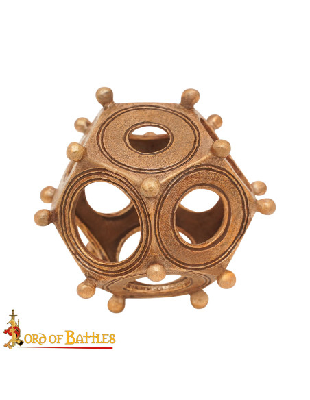 Dodecaedro romano in bronzo fuso