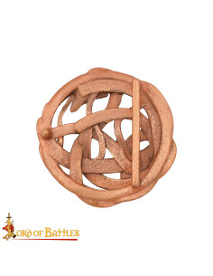 Fibbia vichinga a forma di serpente per cintura, in bronzo 2