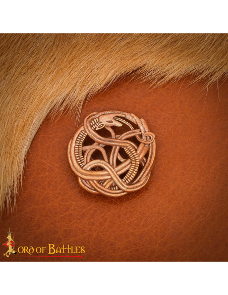 Fibbia vichinga a forma di serpente...