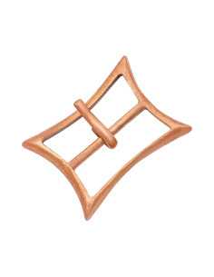 Fibbia di cintura medievale in bronzo fuso