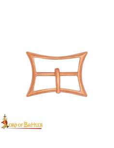 Fibbia di cintura medievale in bronzo fuso 2