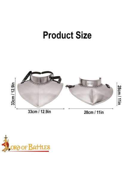 Gorgiera da cavaliere medievale,...