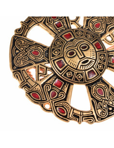 Spilla medievale in bronzo di Limons, Francia 2