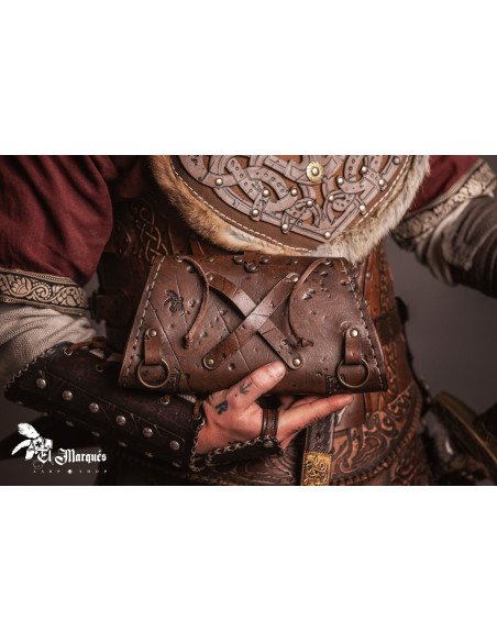 Borsa nordica in pelle Baldur