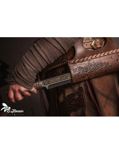 Vasca in pelle Baldur per coltelli Seax